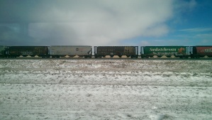 Le train dans les Prairies